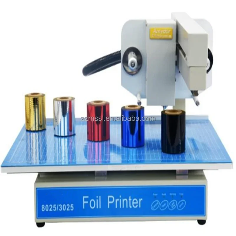 Gold Ribbon Stamp Printing Machine Automatic Digital Hot Foil Printer