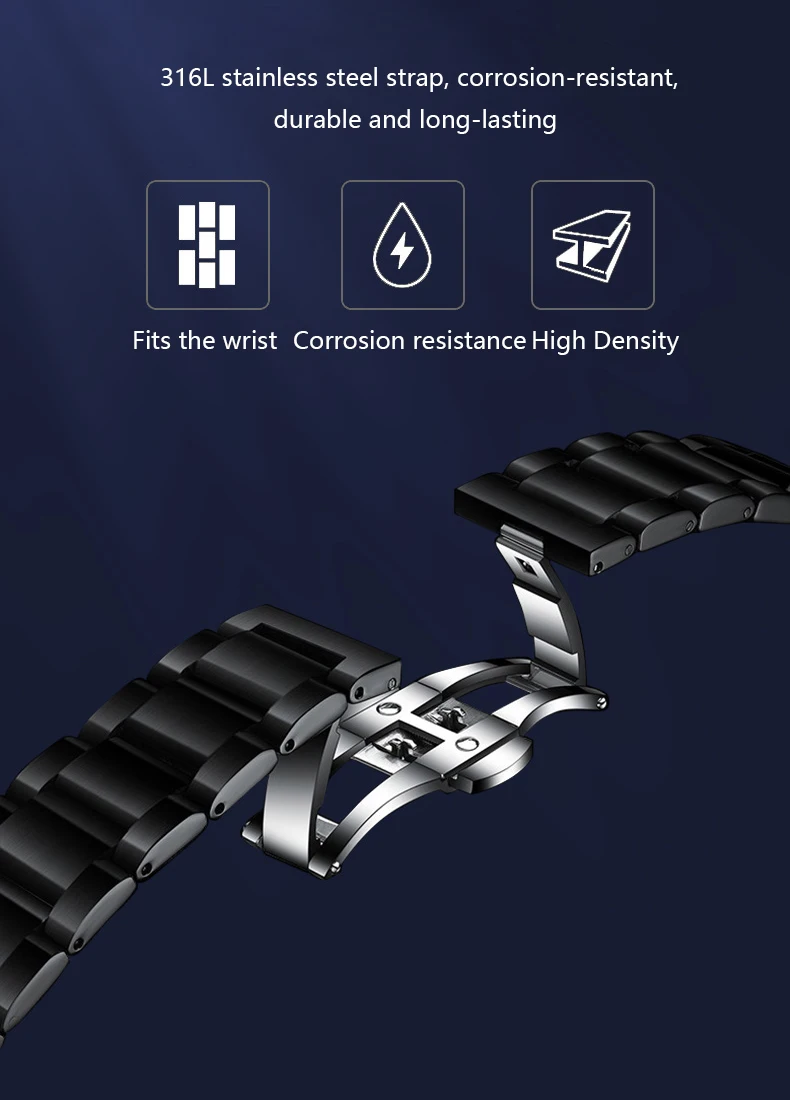 MIGE brand White Tiger black steel business waterproof mechanical watches fashion man automatic movement luxury watch for men