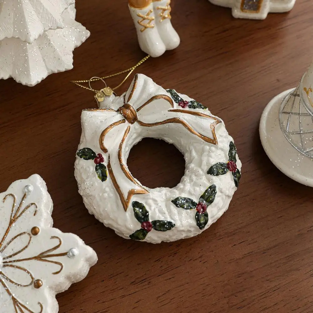 

Рождественские украшения, белая пластиковая елка/снеговик/колокольчик/снежинка/юрелка, елочное украшение для рождественского домашнего декора