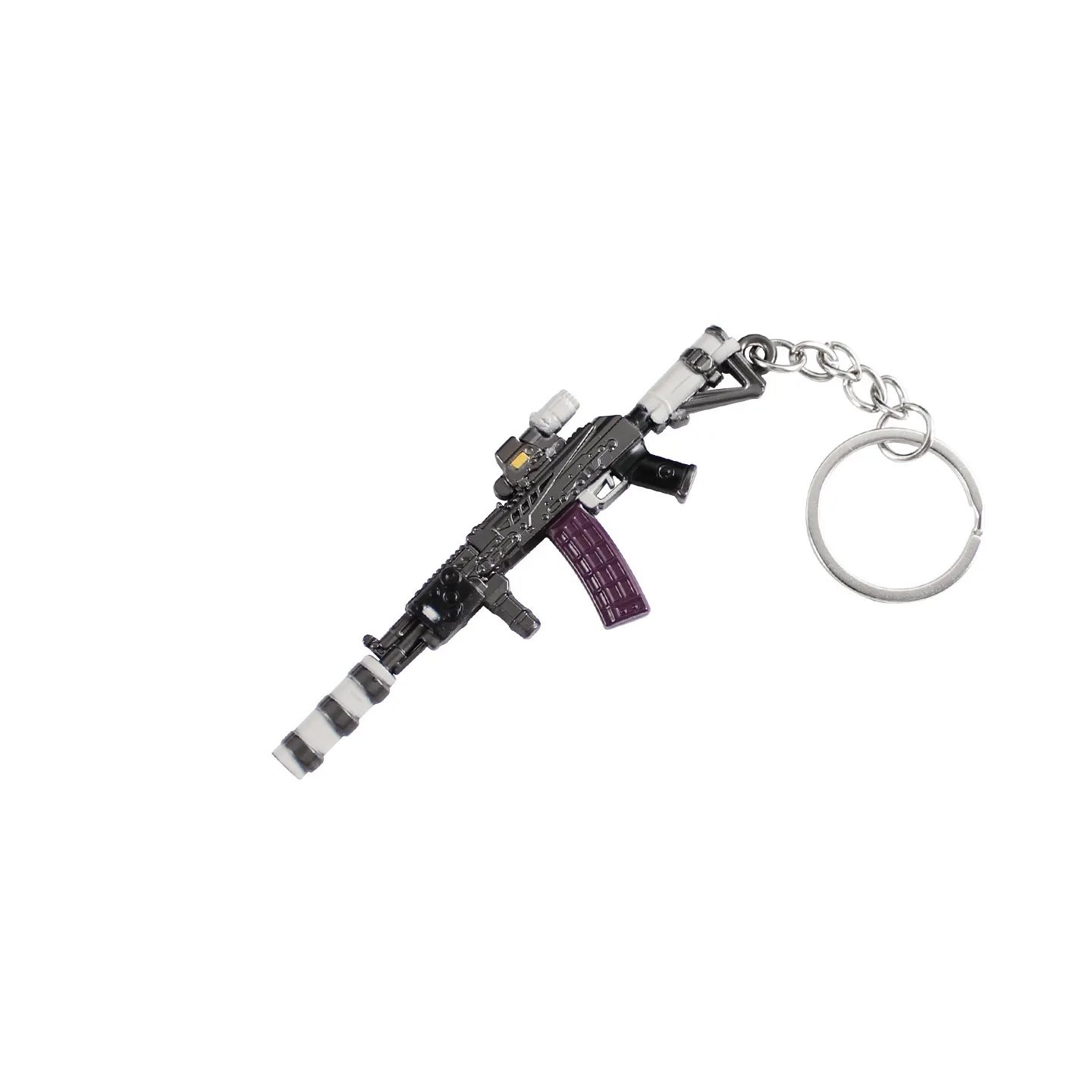 9cm Arena Breakout Gun Model Keychain AK102 Tactical Master Mini Alloy Keyring Game Pendant Gifts Collections Accessories view 6