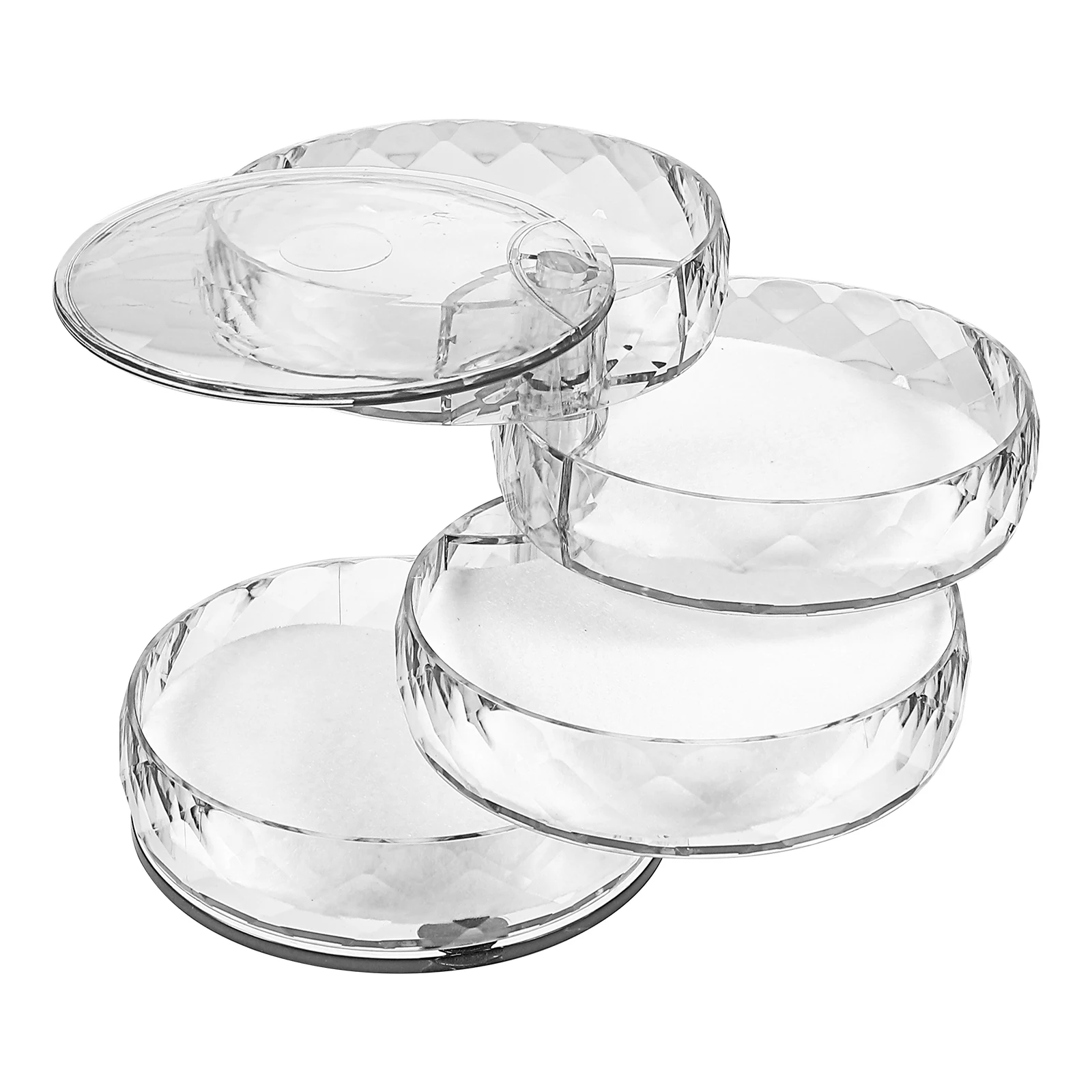

Creative Multi Layer Rotating Box Storage Organizer Transparent Travel Size Non Woven Fabric Home Decoration UseRotating