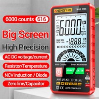 ANENG 616 DC 0-600V Digital Multimeter 6000 Counts Ultra Thin Intelligent AC DC Voltage Current Voltmeter Multímetro Test Tools