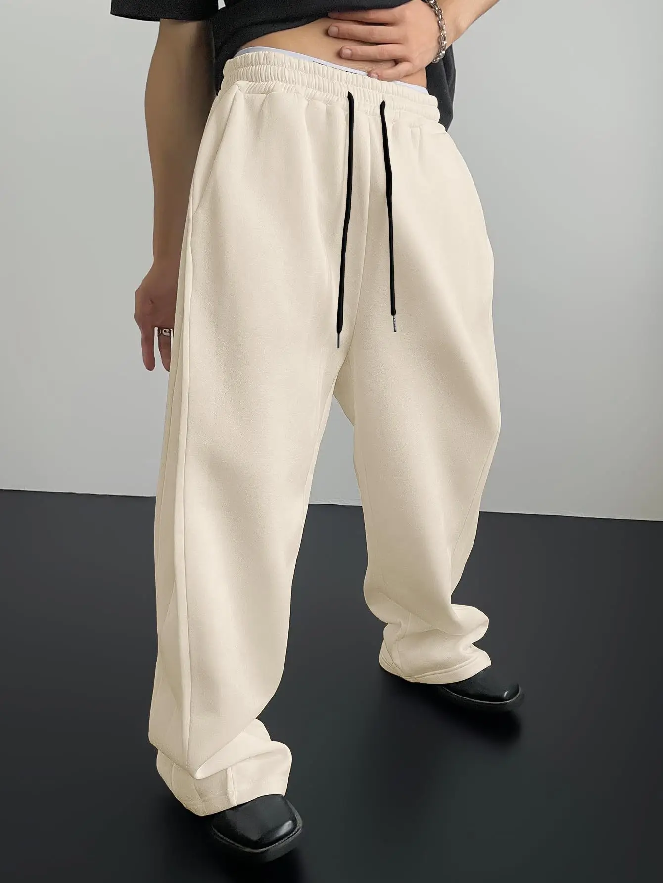 

New Y2K Style Baggy Joggers for Men Hip Hop Cargo Pants Oversized Street Fashion Trousers Casual Loose Fit Pants