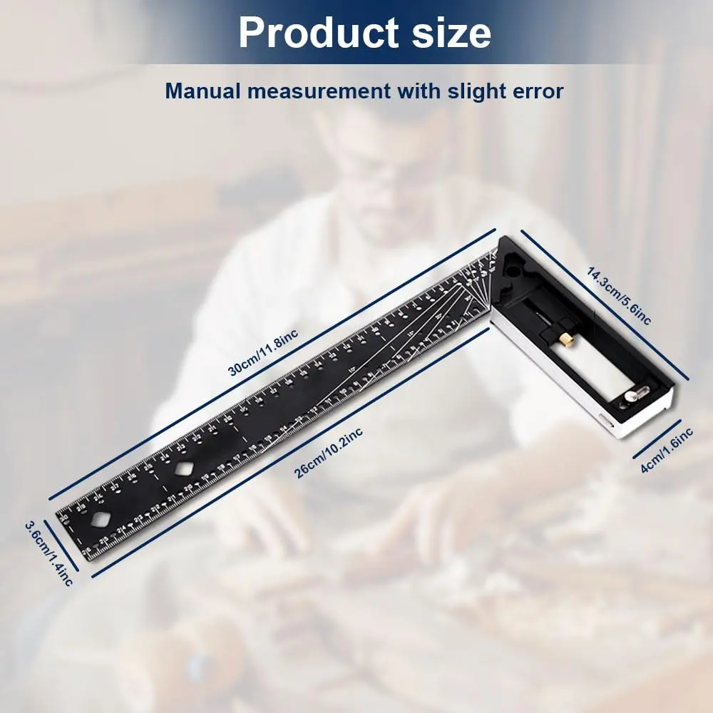 Multi-Angle Measuring Ruler Tool