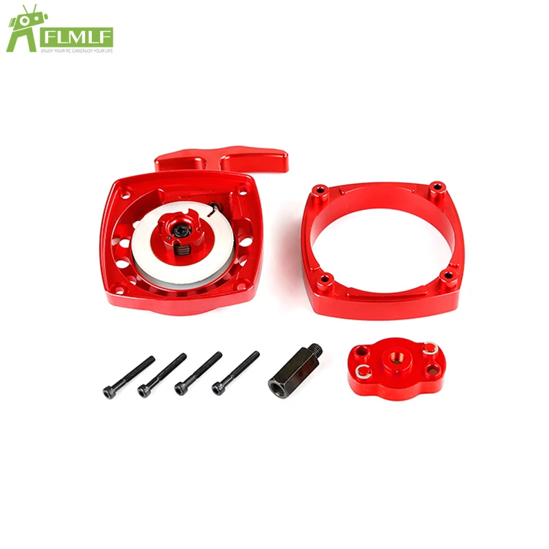 Legering CNC Super Easy Pull Starter Set Magnetisch Vliegwiel Bewerkingsvrij voor 1/5 HPI ROFUN ROVAN KM BAJA LT FG GoPed RedCat Rc Auto