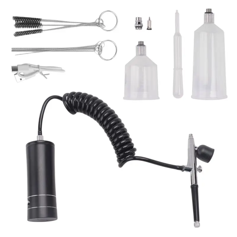 AB33-Airbrush KIT Portable Airbrush Automatically Handles Model Painting, Nails, Makeup B