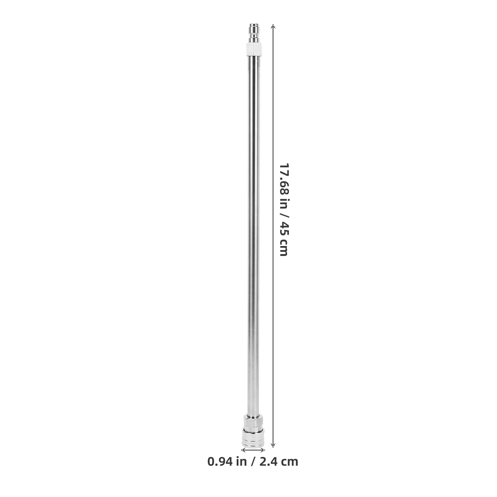 High Pressure Extension Rod 22Mm To 1/4 Inch Quick Connect Stainless Steel For Power Washer Long Handle Wand Accessory