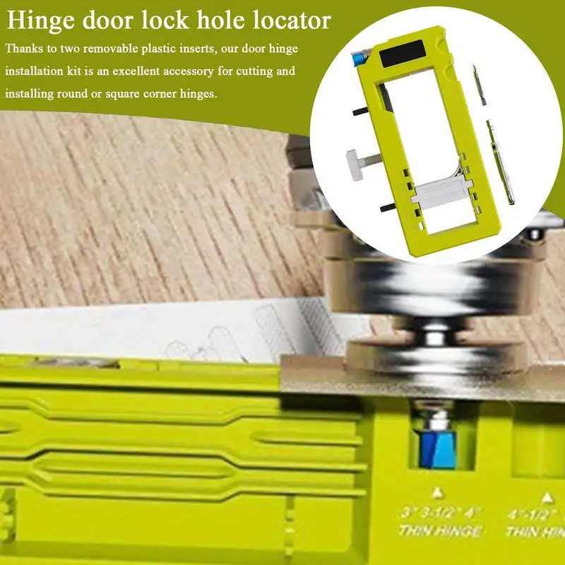 Door Hinge Template Hinge Jig Template Door Latch Installation Kit Chiseling Hinge Mortiser Adjustable Scoring Power Tool For