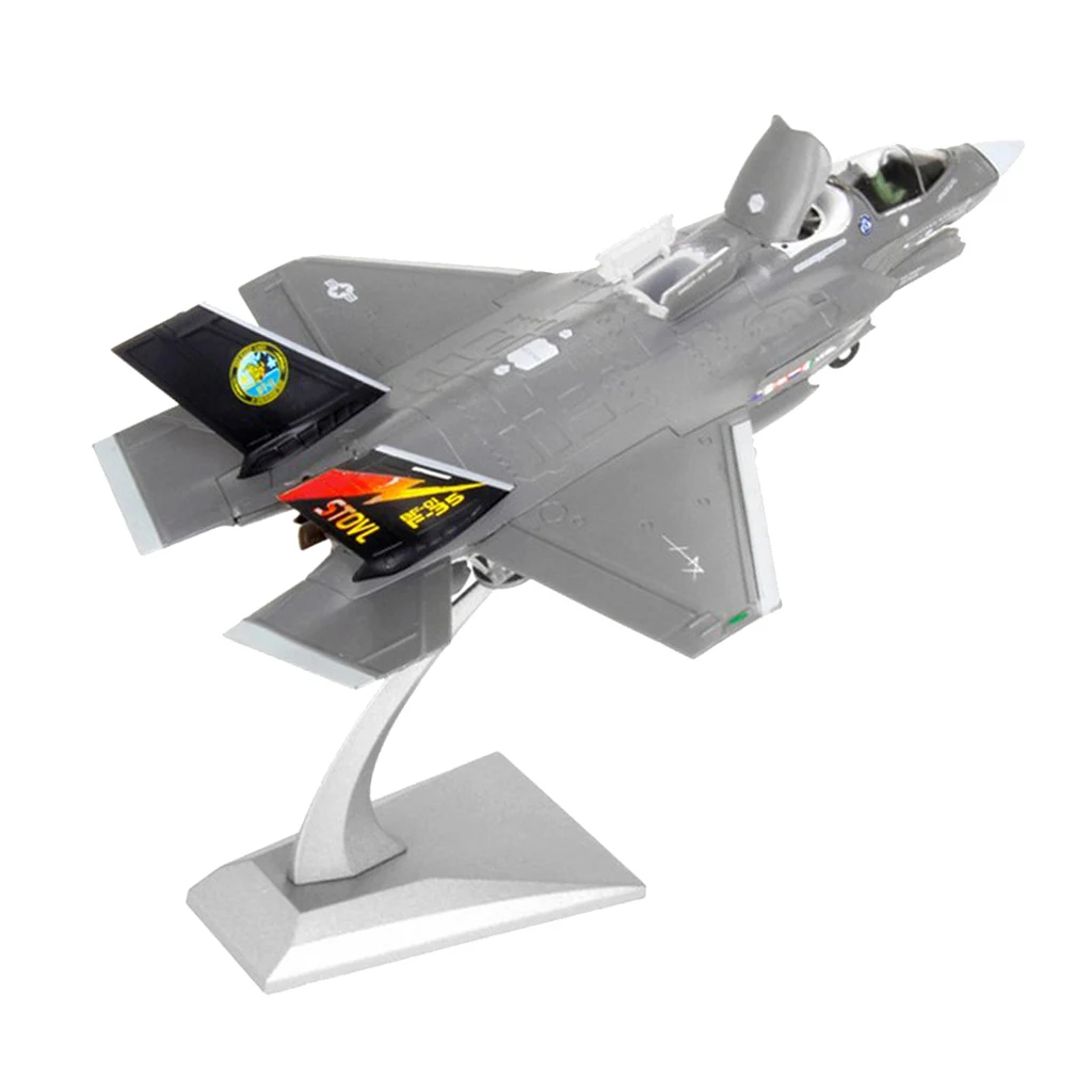 1:72 Die Cast American F-35B Fighter Warcraft Model w/ Display Stand Decor