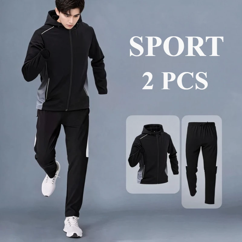 2026 Workout Men Quick Dry Running Sets Breathable Tracksuit Style Training Apparel for Plus Size Men Outdoor Sports Activities
