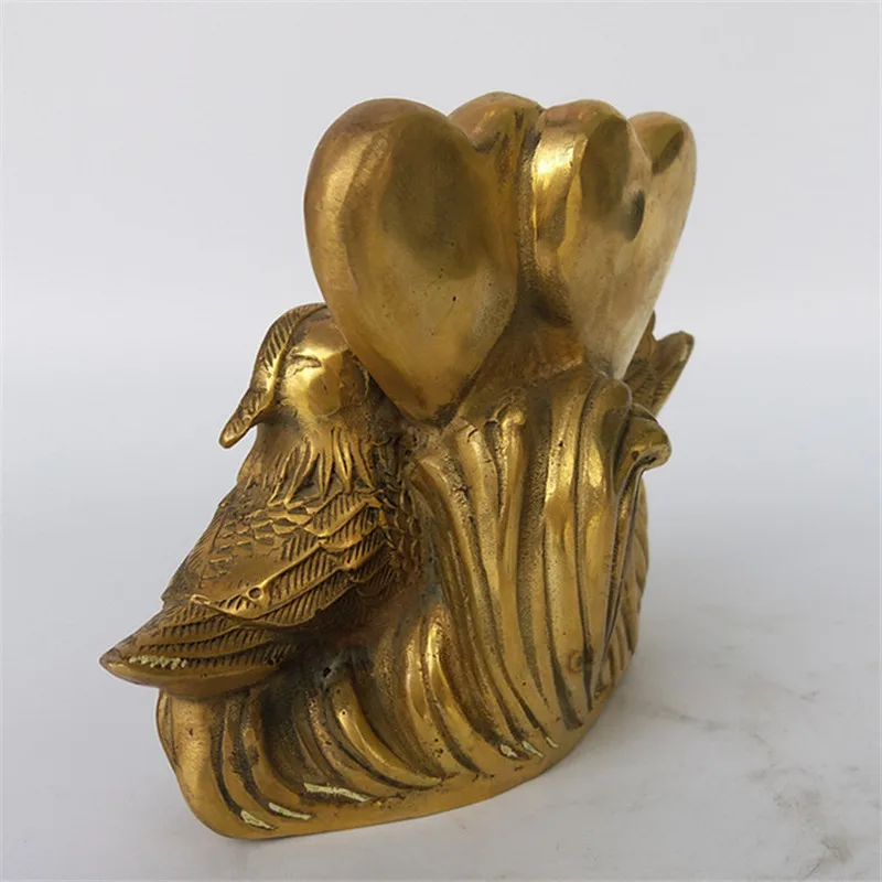 Pure copper mandarin duck craft , gift ornament
