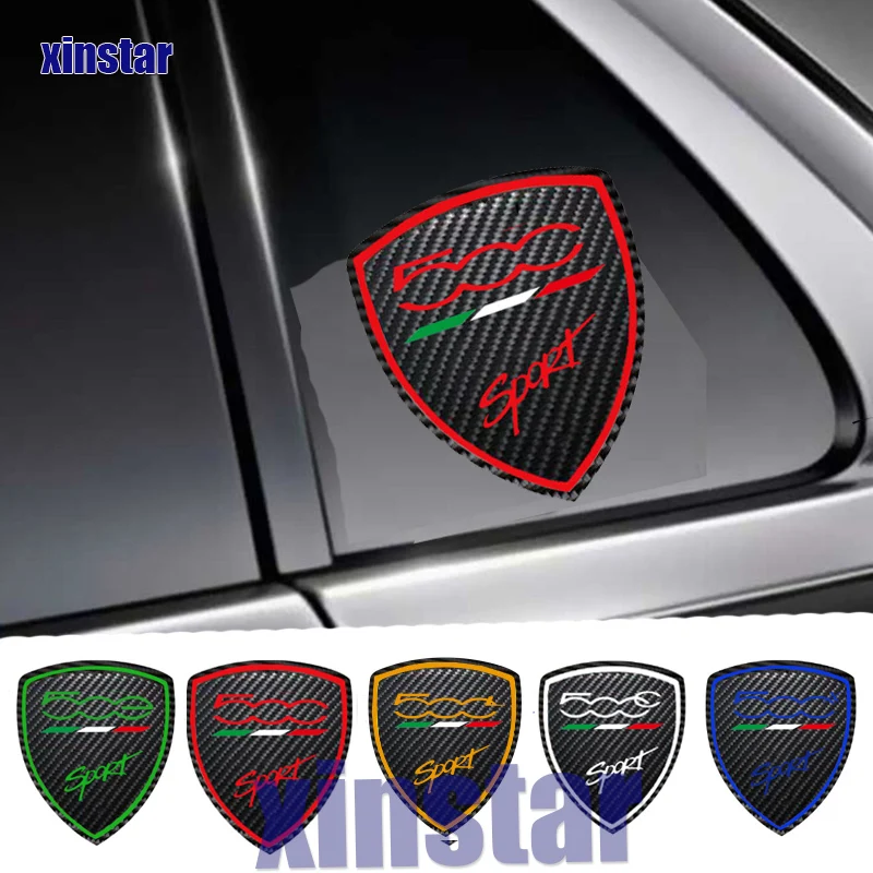 1Pc Carbon Fiber Car Body Sticker For Fiat 500 500L 500X 500E 500C Auto Accessories