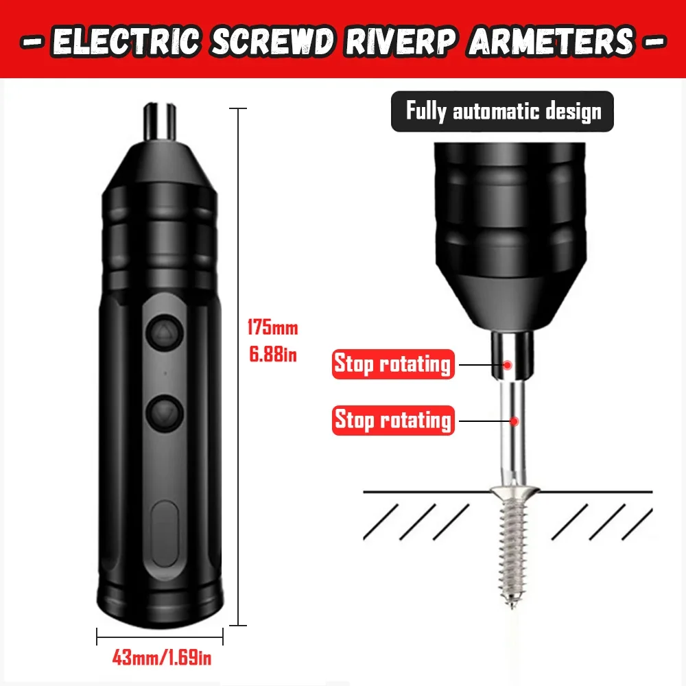 46 Trong 1 Mini Thuật Điện Sạc Thông Minh Không Dây Tự Động Tua Vít Đa Năng Bit Di Động Công Suất Bộ Dụng Cụ