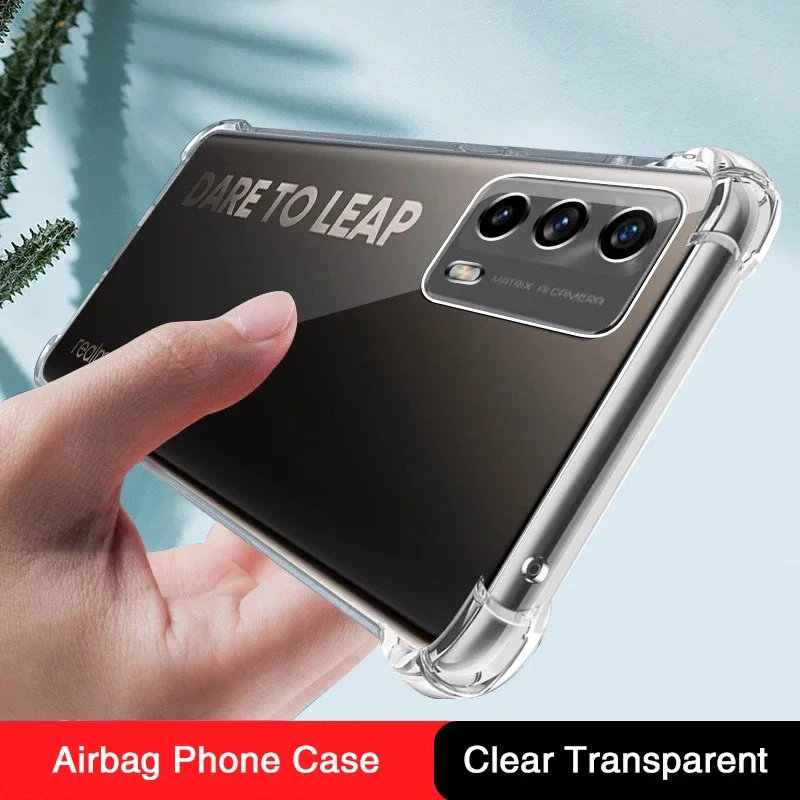 

Airbag Transparent Mobile Phone Case for OPPO Realme X7 Pro X7Pro Ultra Max X7Max 5G Soft Thin Shockproof Fall-Proof Back Covers