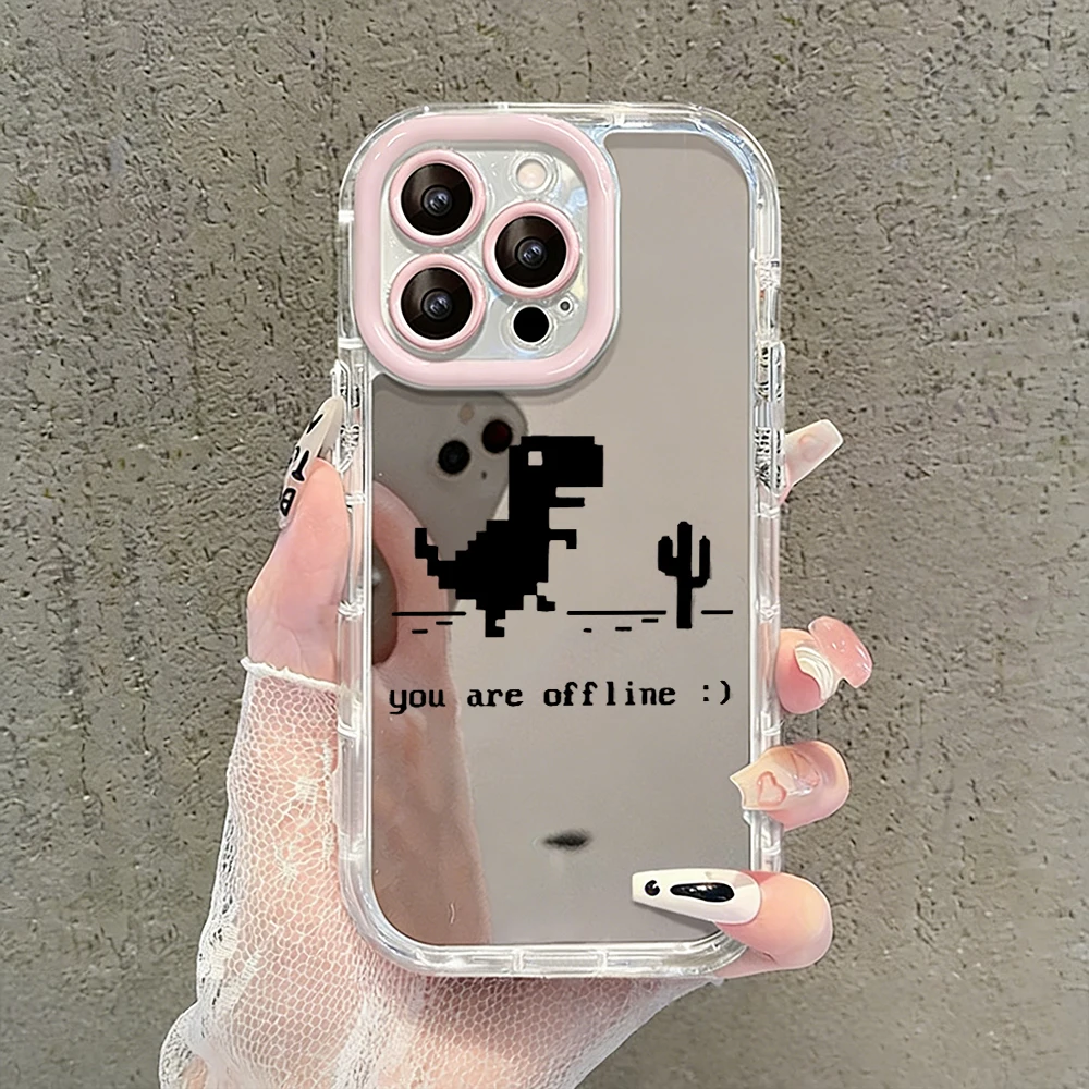 Kreative Herz-Graffiti Air Cushion Spiegel-Handyhülle für iPhone 17 15 14 16 Pro Max 13 12 11 Pro X XR XS 7 8 Plus 17Air Cover – Detail 3