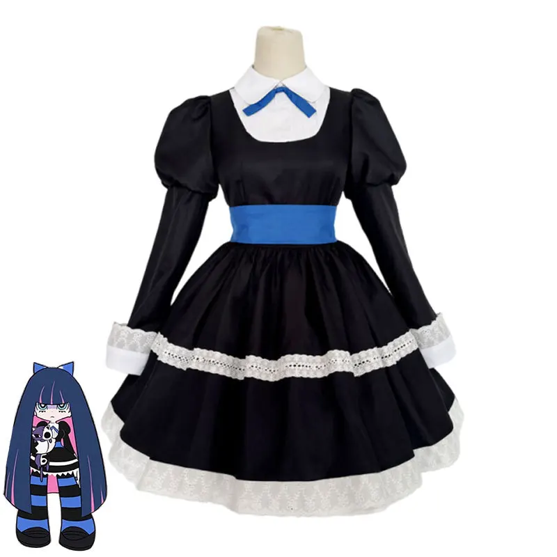 

Panty & Stocking With Garterbelt Cosplay Costume Stocking Cos Outfit Gothic Dress For Women