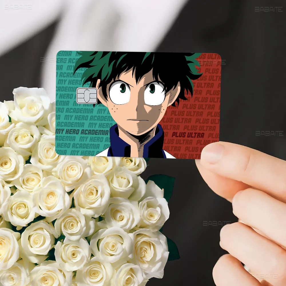 My Hero Academia Midoriya Izuku Anime Front Cover Film Sticker Skin For Credit Debit Card Small Large Chip