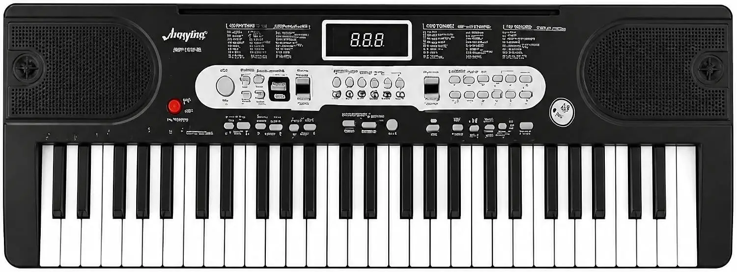 Semi-Weighted Digital Piano Keyboard, 61 Keys, Beginner-Friendly Design for New Players
