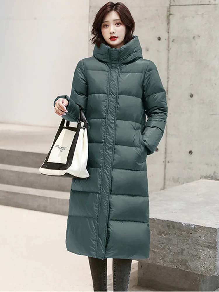 Waterproof Hooded Long Parkas Down Cotton Coats  Winter Warm Oversized Classics Black Casaco Tops Korea Women Windproof Jackets