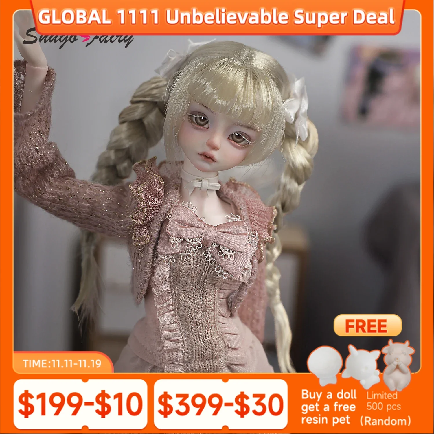 

ShugaFairy Kikyou Bjd кукла 1/4 голова Барли боди винтажный стиль Лолита шарнирное тело детские игрушки для девочек BJD куклы