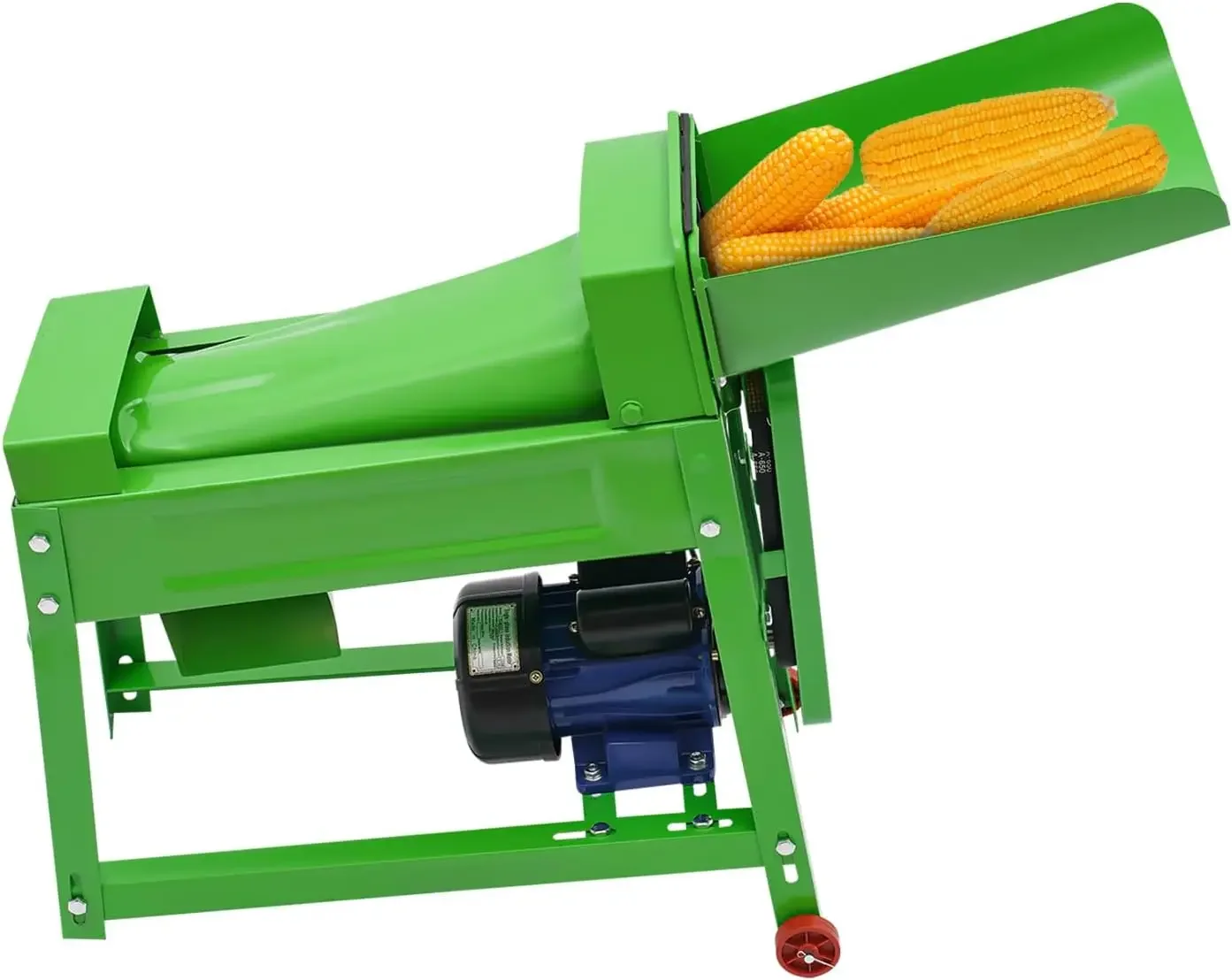 

Electric Corn Sheller Machine 110V 480W Automatic Dry Corn Thresher Machine with 2 Wheels Heavy Duty Steel Quick Corn Cob Shelle