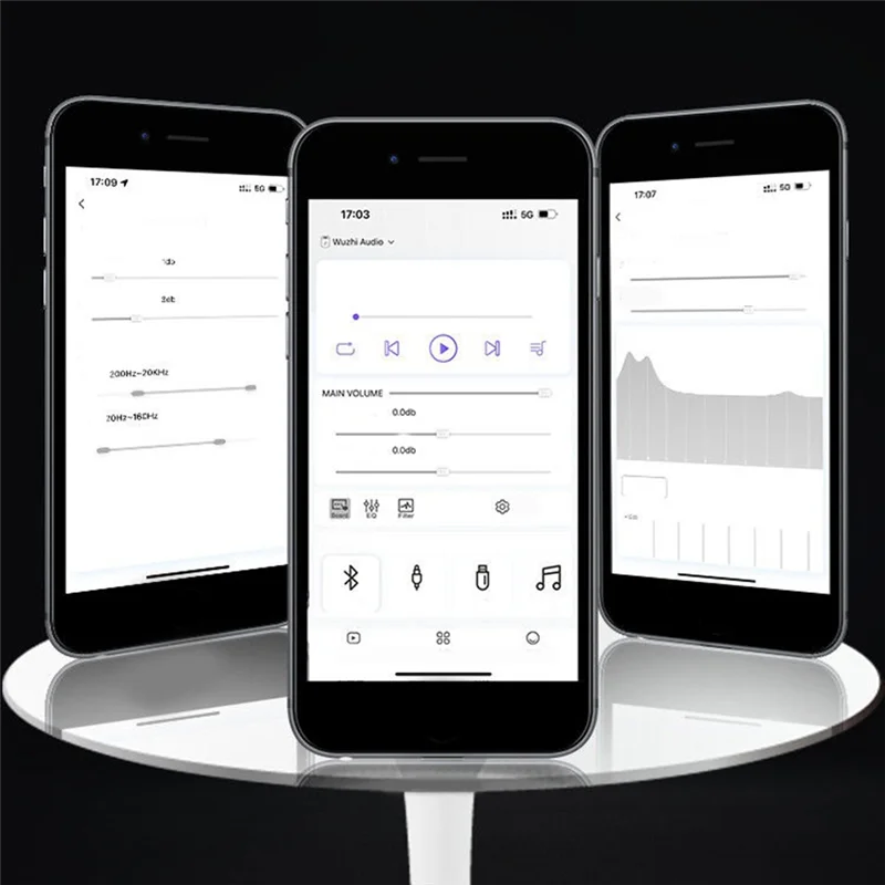 PHILE-ZK-DAS A1 Bluetooth Amplifier Board Module 2X160w+220W TDA7498E+ADAU1701 With DSP Multifunction Convenience Module,B Easy