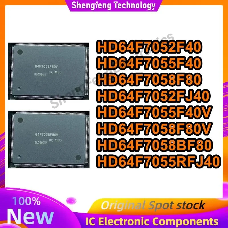 HD64F7052F40 HD64F7055F40 HD64F7058F80 HD64F7052FJ40 HD64F7055F40V HD64F7058F80V HD64F7058BF80 HD64F7055RFJ40 QFP جديد الأصلي #1
