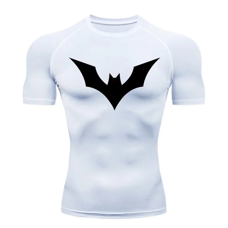 Trainning & Exercise Quick-drying Breathable Short-sleeved T-shirt Men's Compression Shirt Gym Superhero Sports Running T-shirt