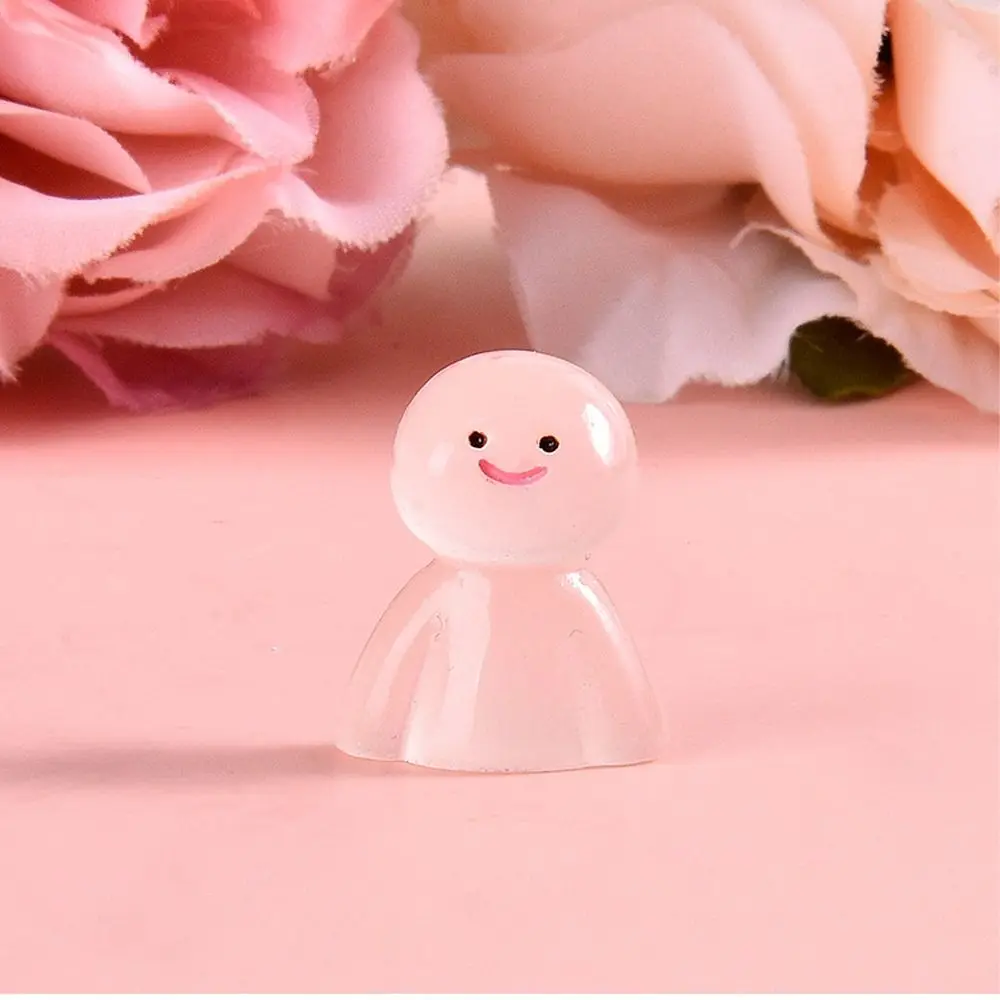 10pcs Cute Luminous Doll Statue Glow in Dark Realistic Cartoon Doll Ornaments DIY Resin Crafts Micro Landscape Decoration