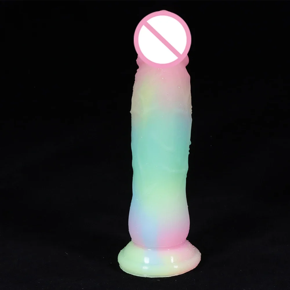 Colourful Realistic Dildos Huge Plug Anal Thick Stick Soft Vagina Plug Massage for Adult 18+  Female Masturbator Sex Toys