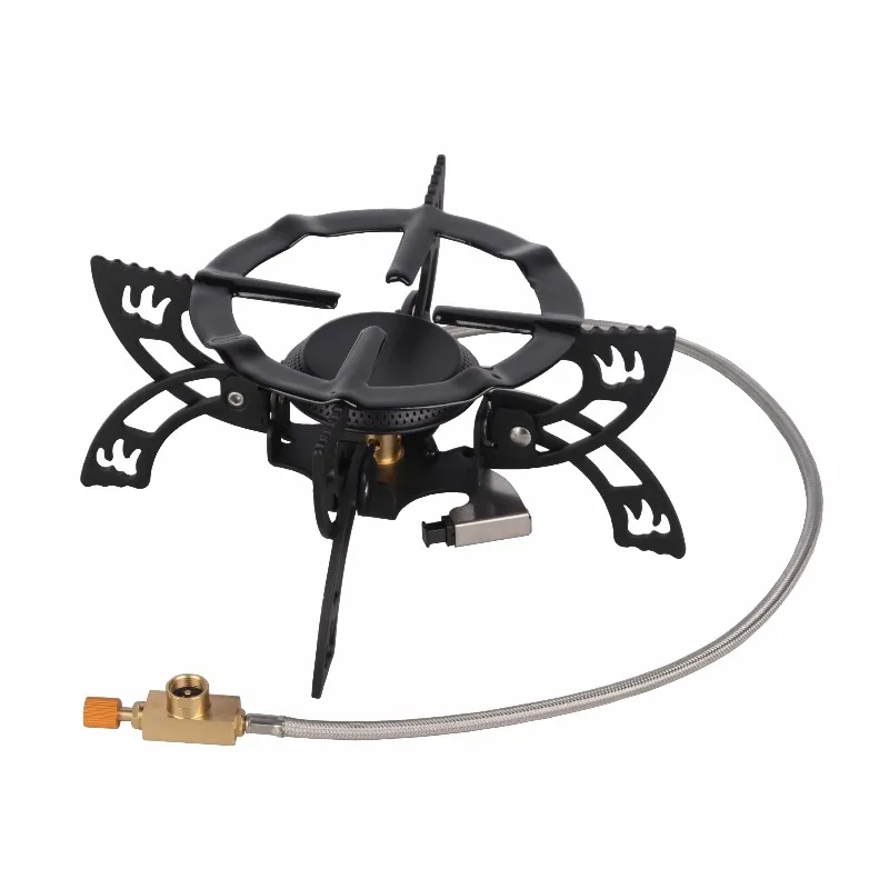 3800W Outdoor Single Backpack Hiking Foldable Camping Butane Gas Stove Portable Gas Stove