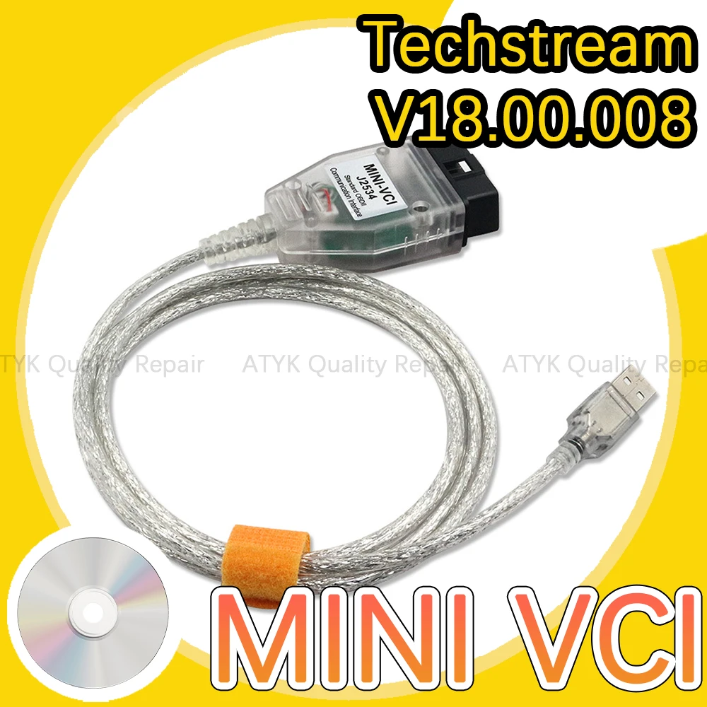 

MINI VCI Techstream V18.00.008 diagnostic tools minivci Cable FOR TOYOTA Lexus Scion inspection tools coding etc programming ECU