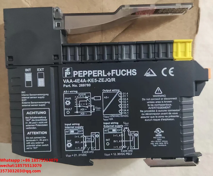 For PEPPERL+FUCHS 269780 VAA-4E4A-KE5-ZEJQ/R 269780 The AS-I Module Is New