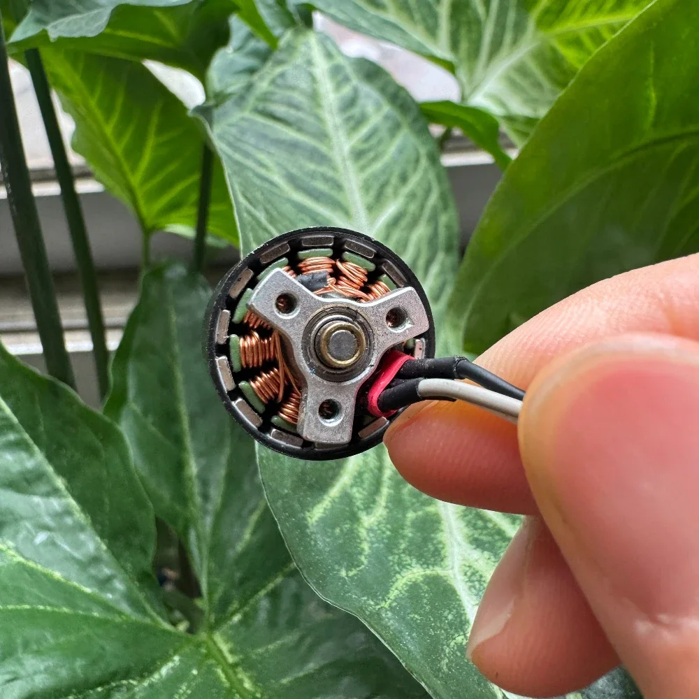 DC 12V Mini 19.9mm Diameter Outer Rotor Brushless Motor 2S-4S 1200KV High Speed for Aircraft Model Electric Tools