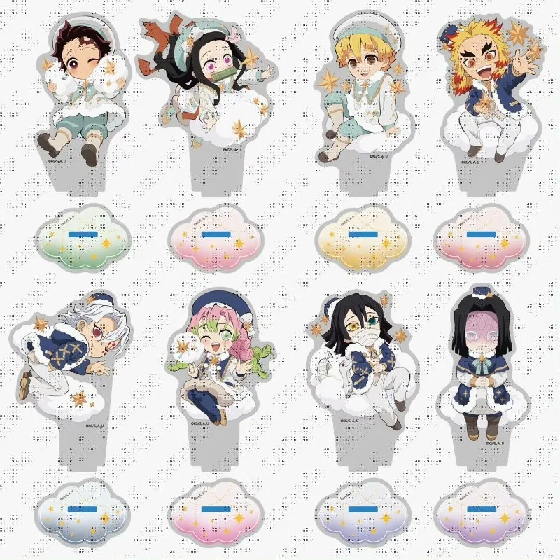 New Demon Slayer: Kimetsu No Yaiba Acrylic Stand Figure Kanroji Mitsuri Tokitou Muichirou Anime Peripheral Desktop Ornament Gift