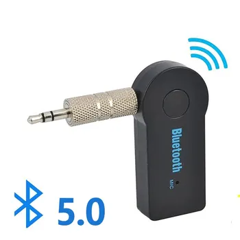 2 in 1 draadloze Bluetooth 5.0 transceiveradapter 3,5 mm automuziek audio AUX auto Bluetooth-ontvanger Bluetooth-adapter voor pc