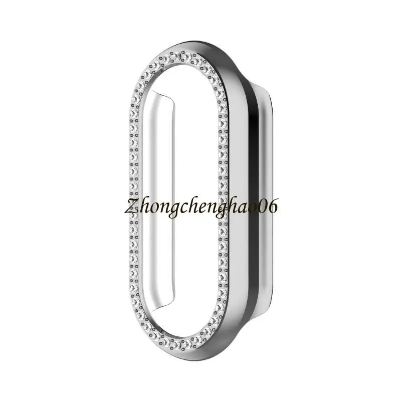 Bekijk diamant bezelafdekking geschikt voor band 8 Protector Frame Cover PC Shell Watch Housing 601F