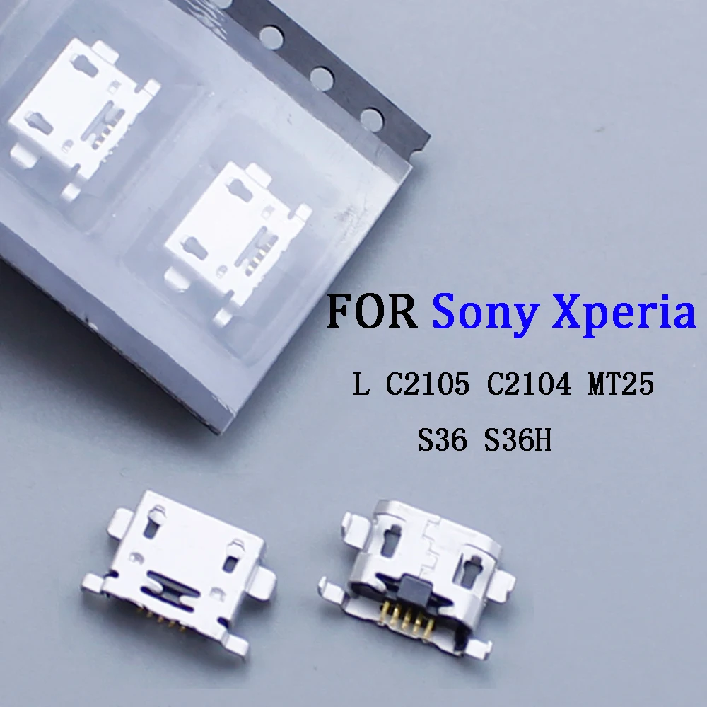 

cltgxdd 1-10 pieces FOR Sony Xperia L C2105 C2104 S36 S36H MT25 USB charging port socket plug 5-pin charging dock connector