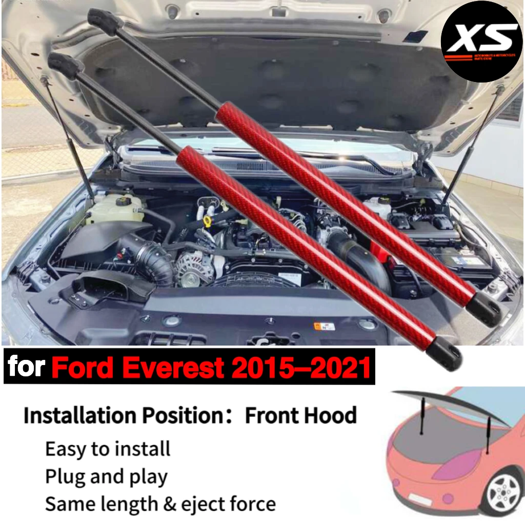 Hood Struts For Ford Everest U375 UA 2015-2021 Front Bonnet Lift Support Shock Gas Springs Hydraulic Dampers Piston Prop Rods