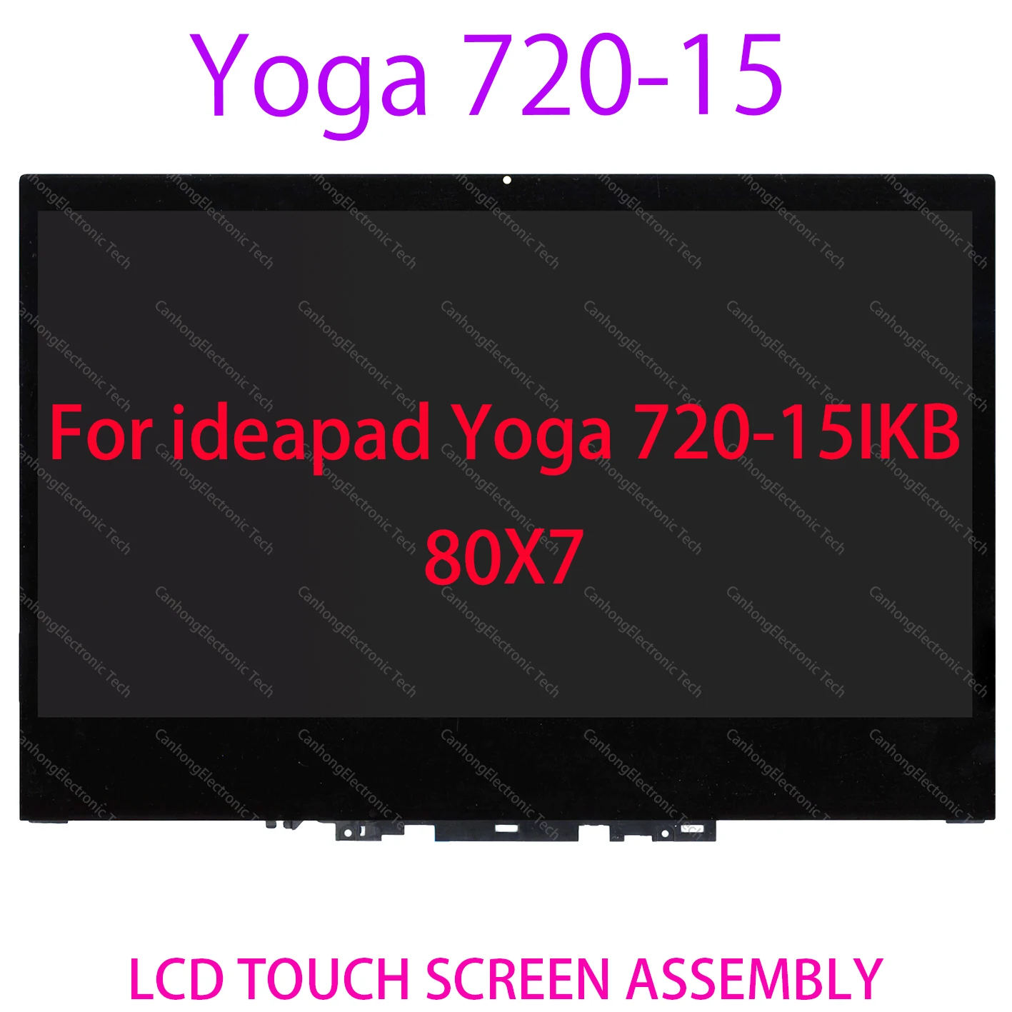 15.6 "lcd para lenovo yoga 720-15 yoga 720-15ikb lcd 720 15ikb display lcd tela de toque digitador repalcement assembléia com quadro