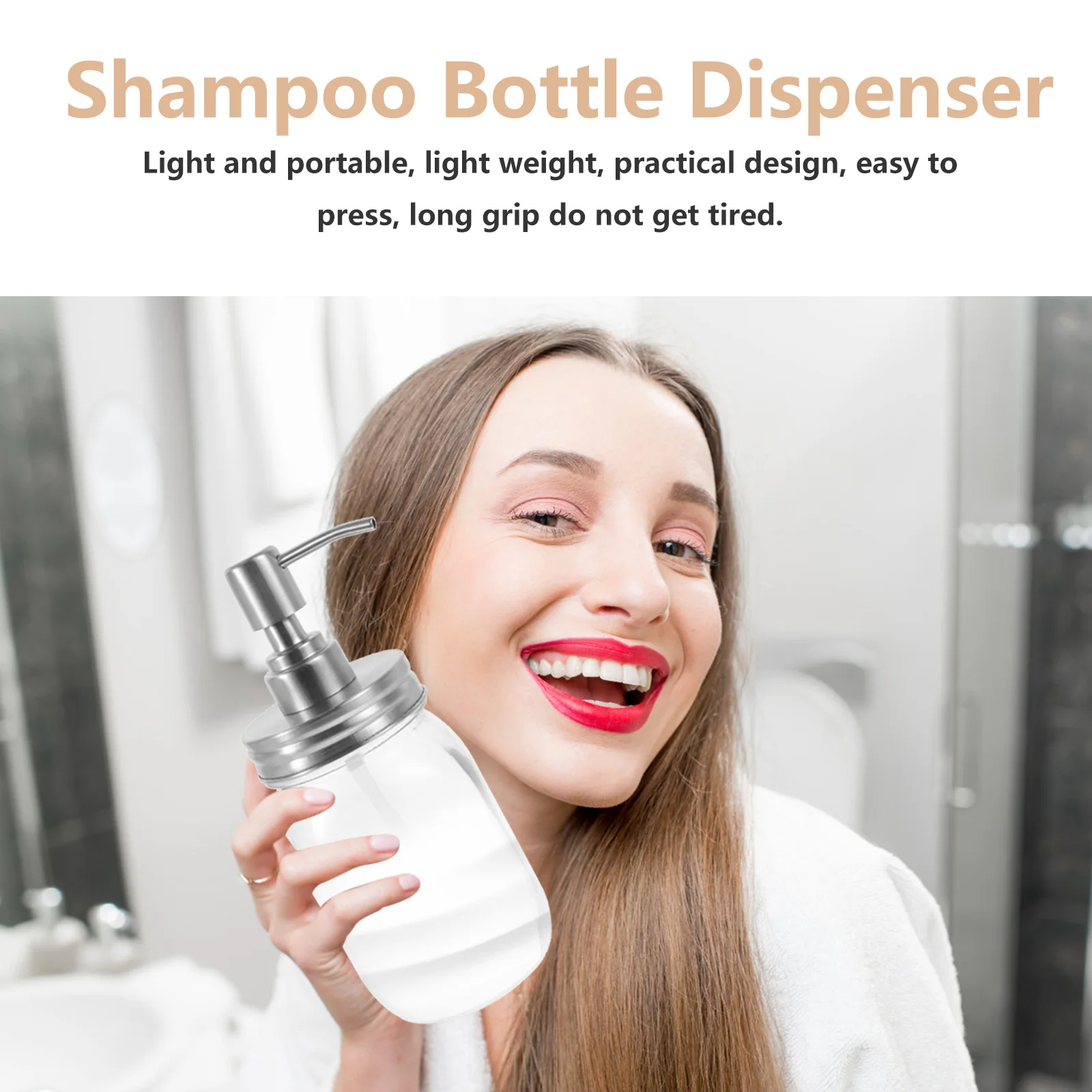 500 ml lotiondispenser glas roestvrij staal perstype pomp voor handzeep shampoo etherische olie keuken badkamer hotelgebruik