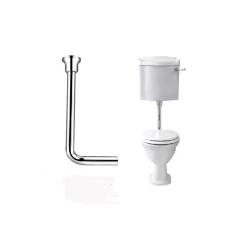 Modern round bathroom ceramic toilet accessories low flush pipe
