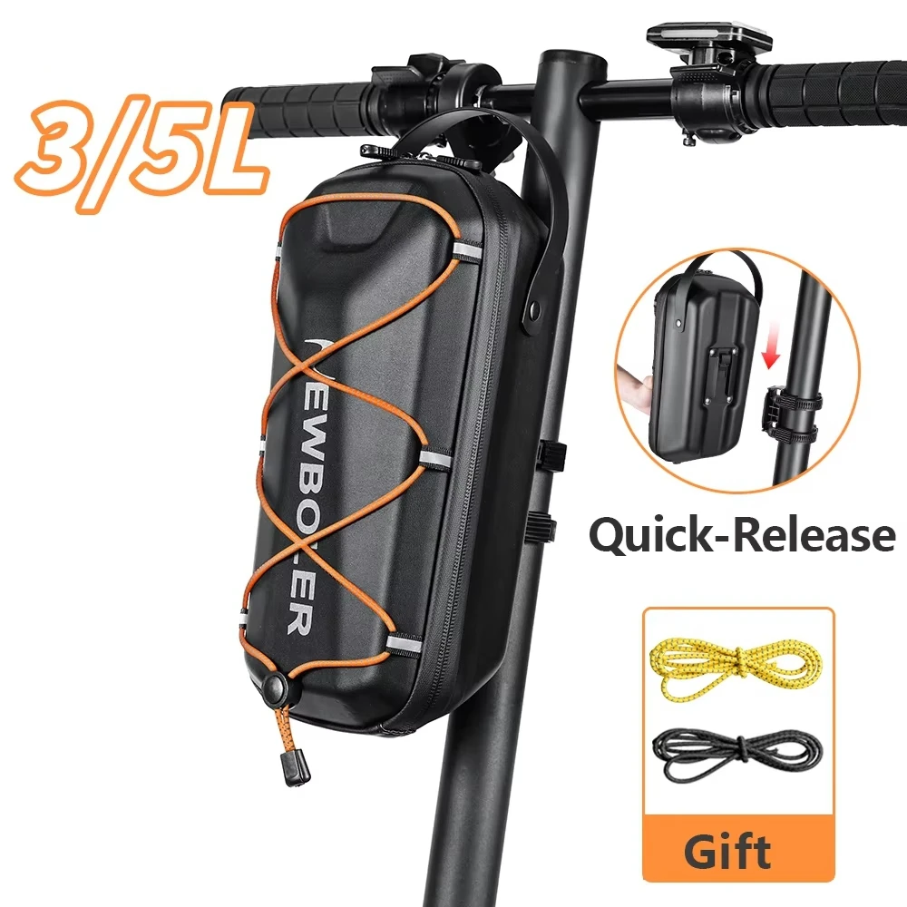 

3L/5L Electric Scooter EVA Hard Shell Hanging Bag Headband Folding Electric Bicycle Quick Release Electric Scooter Bag