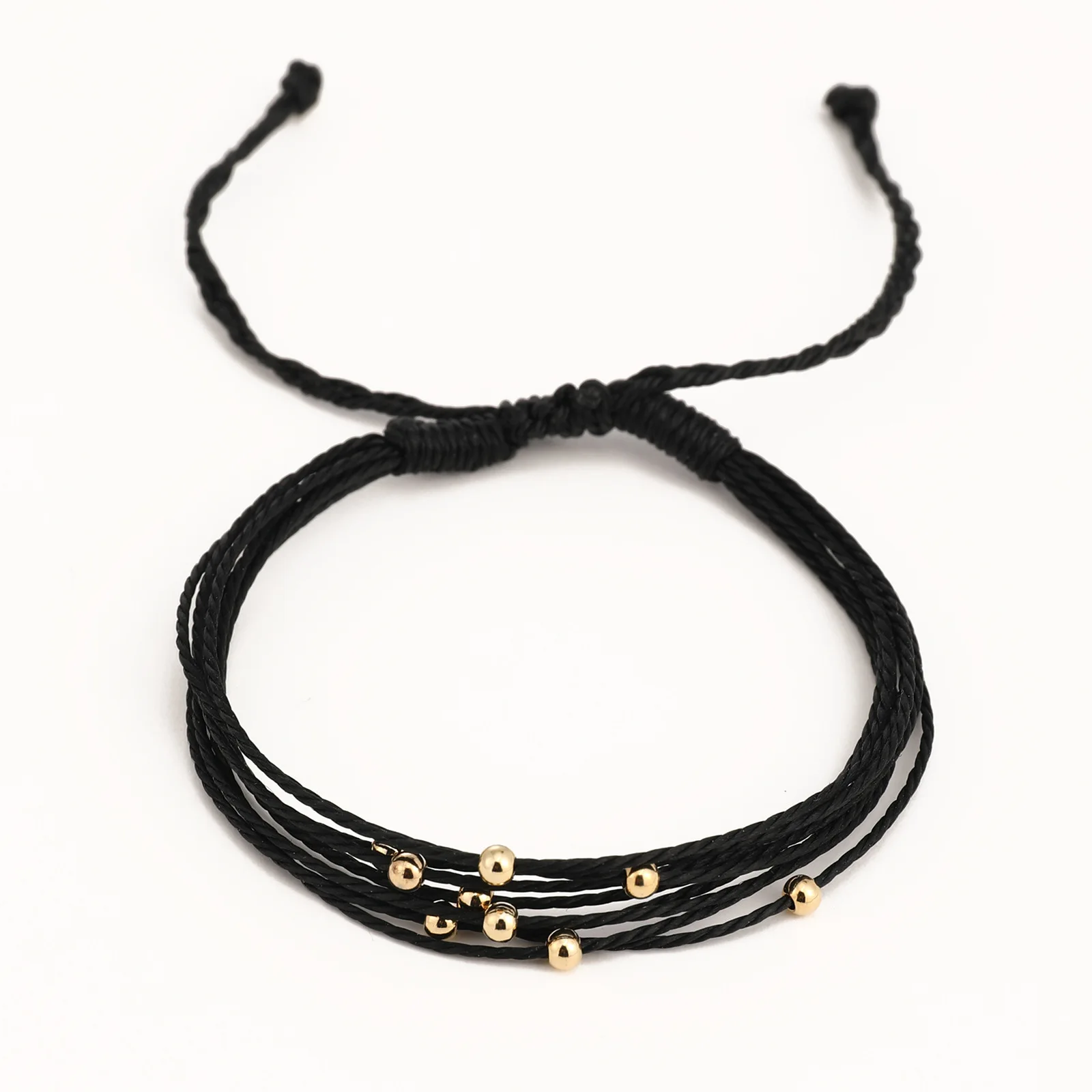 Vlen wasserdichtes geflochtenes Armband mit gewachster Kordel, mehrsträngig, verstellbares Handband, Surf-Strand-Boho-Schmuck für Frauen, Geschenk, umweltfreundlich – Detail 12