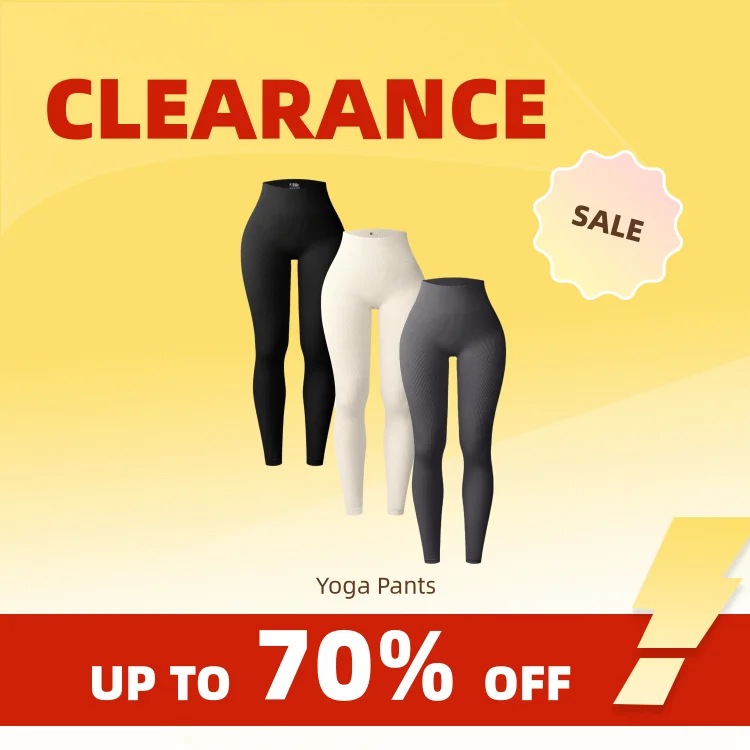 Clearance_Ribbed Yoga Pants For Women High Waisted Gym Sport Leggings Seamless Female Fitness Legging Tummy Control Training Tig