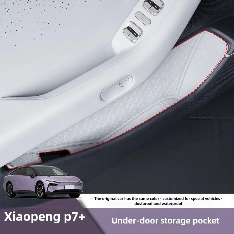 

For Xpeng P7+ 22-24 Door Side Storage Box Front Rear Door Handle Armrest Tray Organizer Accessories Anti-dust