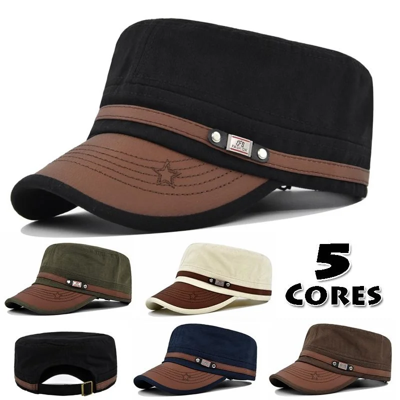 Embroidered Flat Cap casual hat Baseball Cap Sports Hat Hiking Hat Fishing Hat