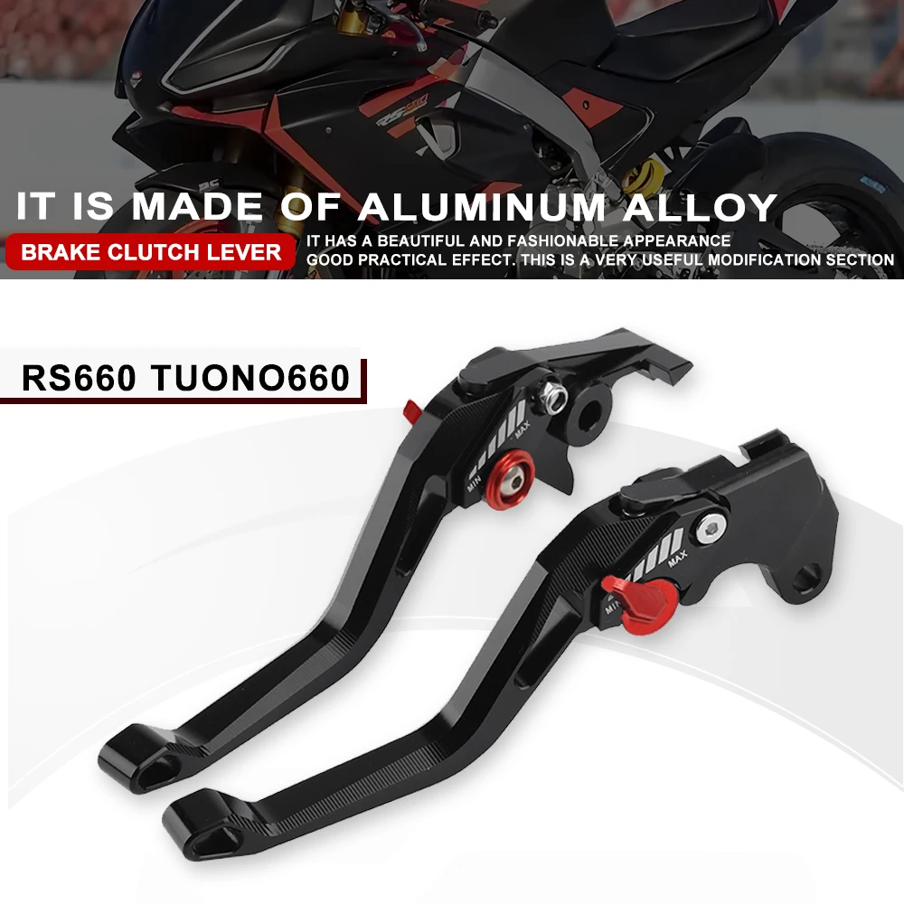 Pasuje do Aprilia RS660 Tuono 660 2020-2024 Motocykl 5D Składane dźwignie hamulca i sprzęgła Regulowany uchwyt Akcesoria 2023
