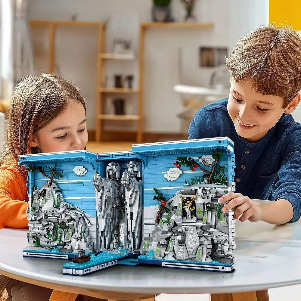 Set libreria Reobrix Kings con luce, kit libreria da 330 pezzi, arredamento ispirato al film, dai 14 anni in su