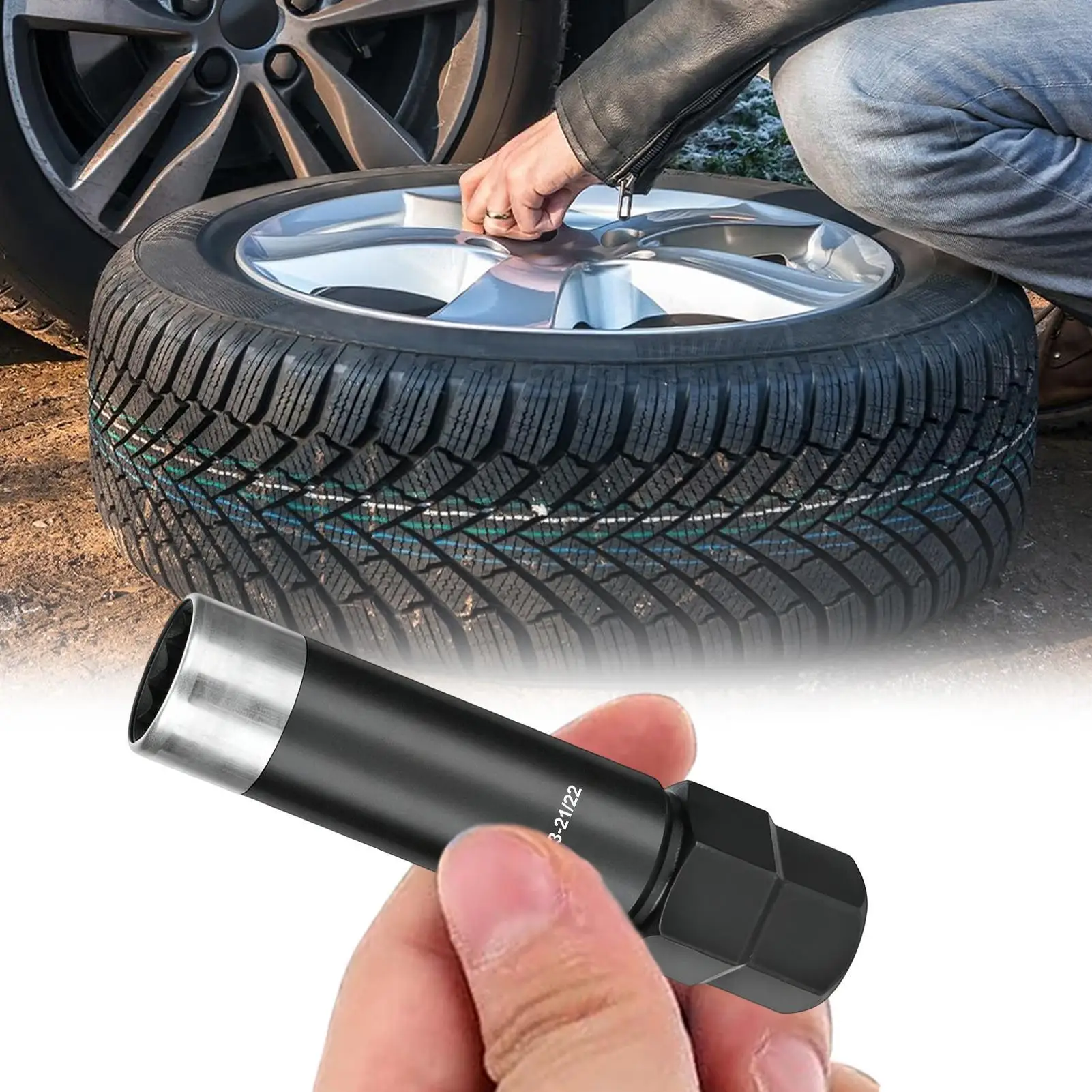 Spline Lug Nut Socket Metal Universal 10 Spline Tools Lug Nut Remover Replacement For Vehicle Car Truck RV SUV Sedan Pickup Van